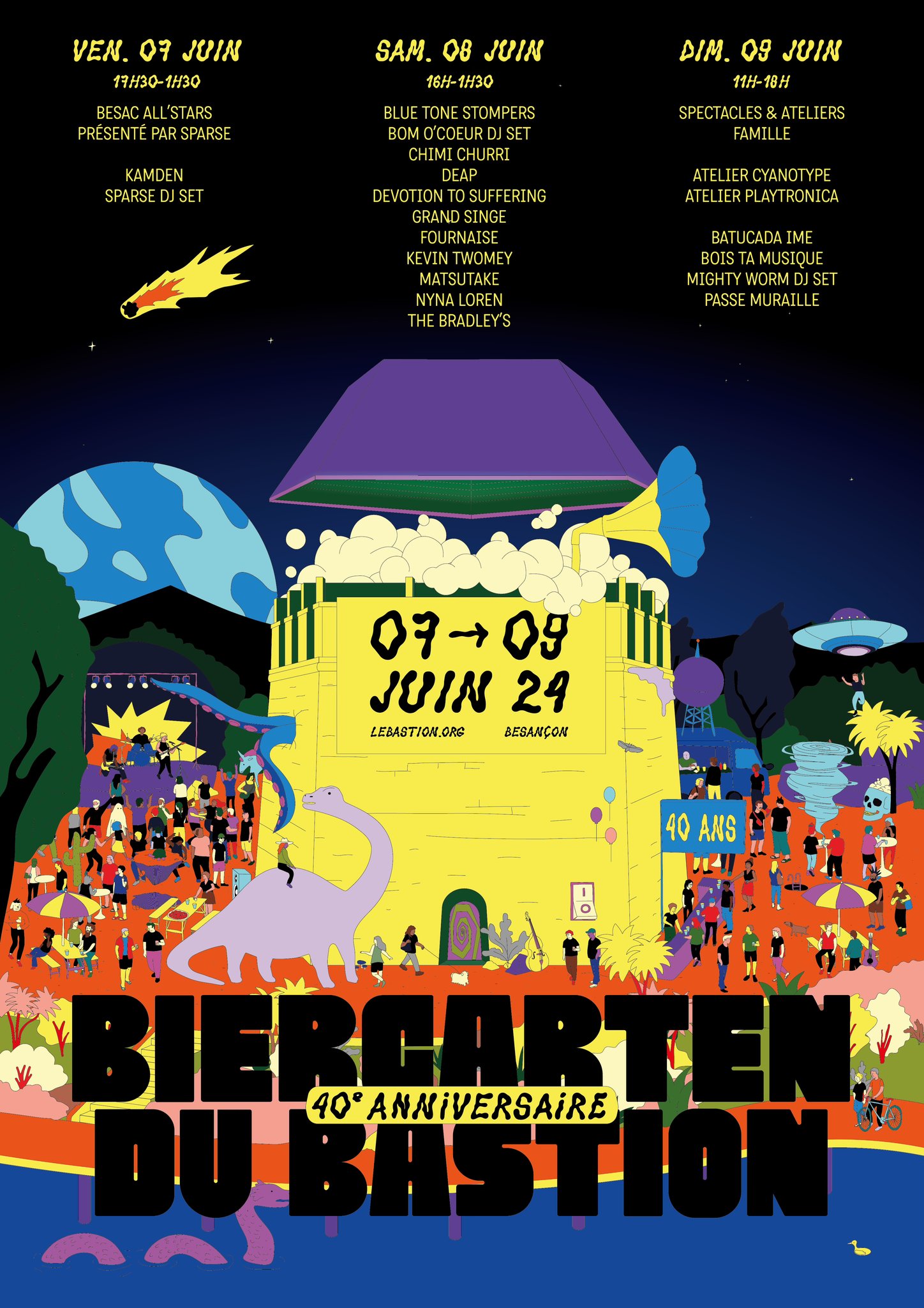 biergarten affiche